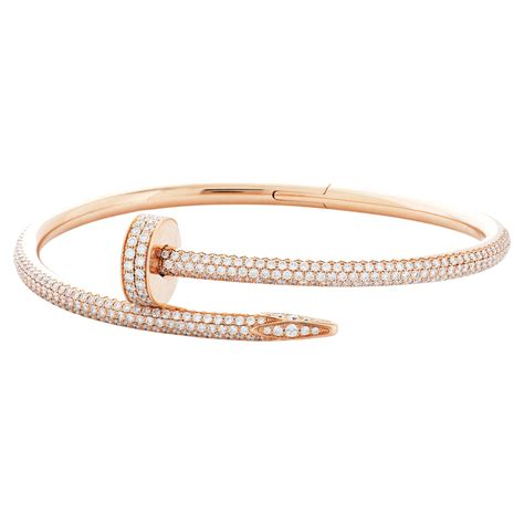 cartier diamond nail bracelet replica|authentic cartier nail bracelet.